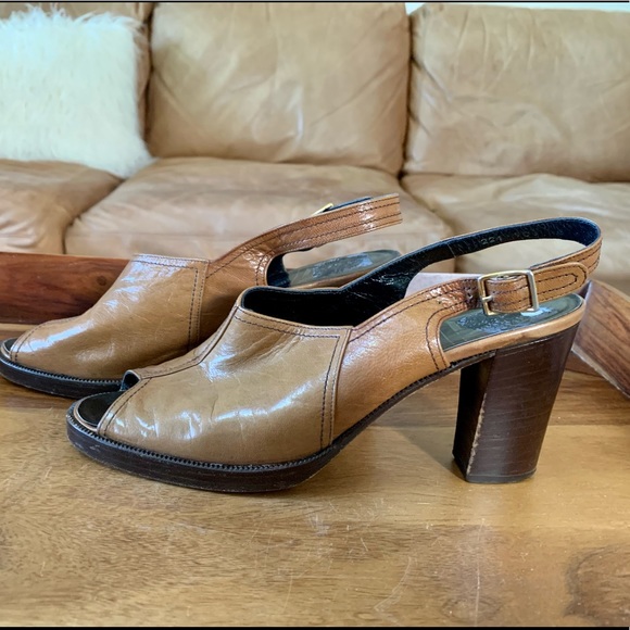 Vintage Woolf Brothers Brown Heels - Picture 1 of 6
